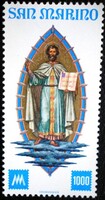 SAN1147 / San Marino 1977 100 éves a San Marinoi bélyeg bélyeg postatiszta