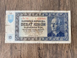 Szlovákia 10 Korona 1939 VG