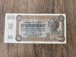 Szlovákia 20 Korona 1942 F