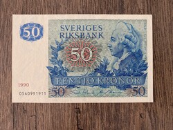 Svédország 50 Korona 1990 UNC