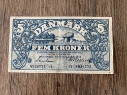 Dánia 5 Korona 1942 VF