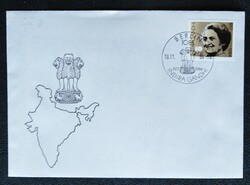 NDf3056 / NDK 1986 Indira Gandhi bélyeg FDC-n postatiszta