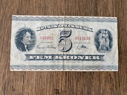 Dánia 5 Korona 1959 F