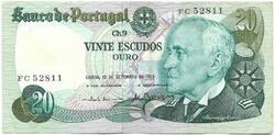 20 escudo escudos 1978 Portugália