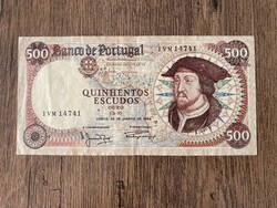 Portugália 500 Escudo 1966 VF
