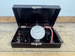 -AX744- Antik Dr von Recklinghausen tonometer bakelit dobozban orvosi műszer oszcillotonometer ritka