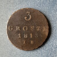 Lengyelország - 3 grosze 1813 IB