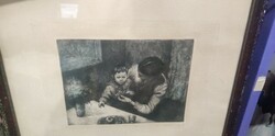 Bolgár József ritka rézkarc 581