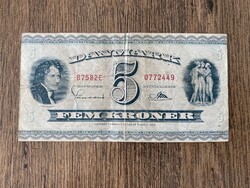 Dánia 5 Korona 1956 F