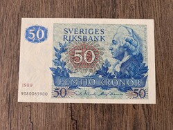 Svédország 50 Korona 1989 UNC