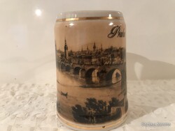 JUG - 1973 - PRAGUE - SIGNED - CIRCULAR PATTERN - PORCELAIN - 0.5 l - PERFECT CONDITION