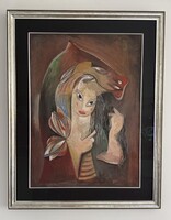 Kádár Béla (1877-1956) - Női portré