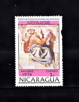 1974 Nicaragua Karácsony 1c Postatiszta Bélyeg