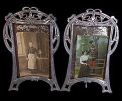 Szecessziós Art Nouveau asztali képtartó  2 db. Alkudható .
