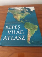 Fotókal illusztrált 322.oldalas a világ országairól szigeteiről készült atlasz.