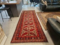 Akció!! MZ512 Kaukázusi minta 112x300 kézi csomózású gyapjú perzsa szőnyeg