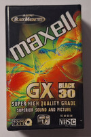 Maxell GX30 Black VHS-C bontatlan kazetta
