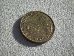 Németország, horogkeresztes birodalmi 10 Pfennig (Reichspfennig), 1936 A, RITKA