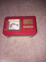Régi retro műanyag játék TV (trafikos, búcsús darab)