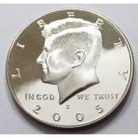 USA,half dollar 2005 S PP UNC réz