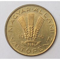 Magyarország,20 fillér 1946 aUNC+ réz