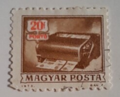 1973 Képes portó (I) 20 fillér pecsételt