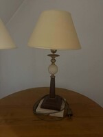 Elegáns Iris Licht (IRM 2114) vintage asztali lámpa – Márvány és sárgaréz