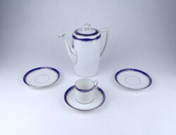 2A962 Régi cseh MZ Altrohlau porcelán kávéskanna és kávéscsésze készlet 5 darab