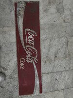 Eredeti retró Coca-Cola / Coke plexi reklámtábla („Törv. védve”)