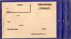 Tasak, zacskó: Táboriposta.