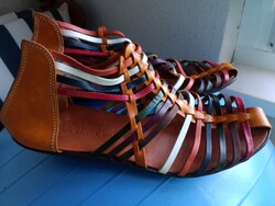 Full Genuine Leather Handmade Greek Sandals Greece Crete 42, 27 cm Foot Length