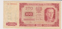 Lengyelország 100 zloty 1948 F ritkább   firkás   /A6/