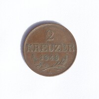 1848 A 2 Kreuzer / 2 Krajcár Ausztria