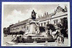 Szekszárd - Civic Boys' School with Garay Statue, Szegzárd Inn 1924 Kaszás Sándor Bookplate