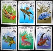 S3830-5 / 1987 Akváriumi Díszhalak II.. bélyegsor postatiszta