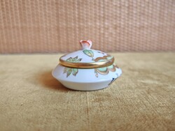Herendi Viktória mintás mini porcelán bonbonier A051