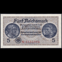 Németország 5 Reichsmark 1940-1945 P-R138a UNC