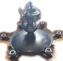 Csillár fém 46(62) cm átmérő bronz 1920-1950 E27