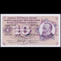 Svájc 10 Francs 1977 P-45u (2) UNC