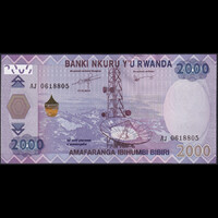 Rwanda / Ruanda 2000 Francs 2014 P-40 UNC