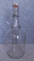 Retro screw-top bottle with handle, 1L, 26 cm, negotiable