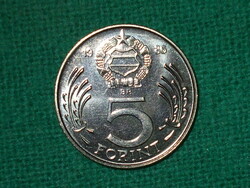5 Forint 1986 ! Nem Volt Forgalomban ! Verdefényes !