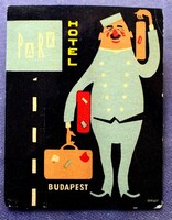 PARK Hotel / Budapest   - használatlan hotel reklám bőrönd cimke