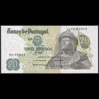 Portugália 20 Escudos 1971 P-173 (12) UNC