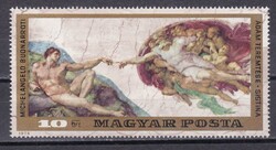 1975. Festmény (XIV.) - Michelangelo Blokkból Kiszedve Postatiszta