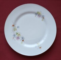 Tirschenreuth Bavaria német porcelán tálaló tál tányér kínáló arany szél virág minta