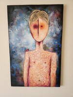 Vinkó Leó festmény ( 125 x 80 cm )