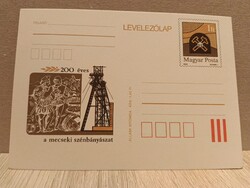 1982 200 éves a mecseki szénbányászat - alkalmi díjjegyes levelezőlap