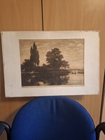 Paulovits Pál: Alkonyat, rézkarc