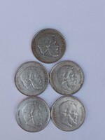 1947-es Kossuth Ezüst 5 Ft-os - Egyben 5db